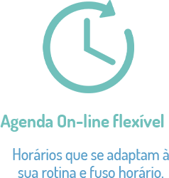 Samya Lievore - Agenda Online flexível. Horários que se adaptam a sua rotina e fuso horário